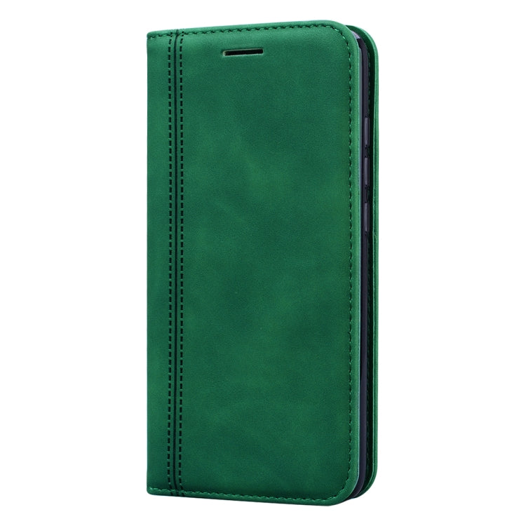 For Xiaomi Redmi 7A Frosted Business Magnetic Horizontal Flip PU Leather Case with Holder & Card Slot & Lanyard