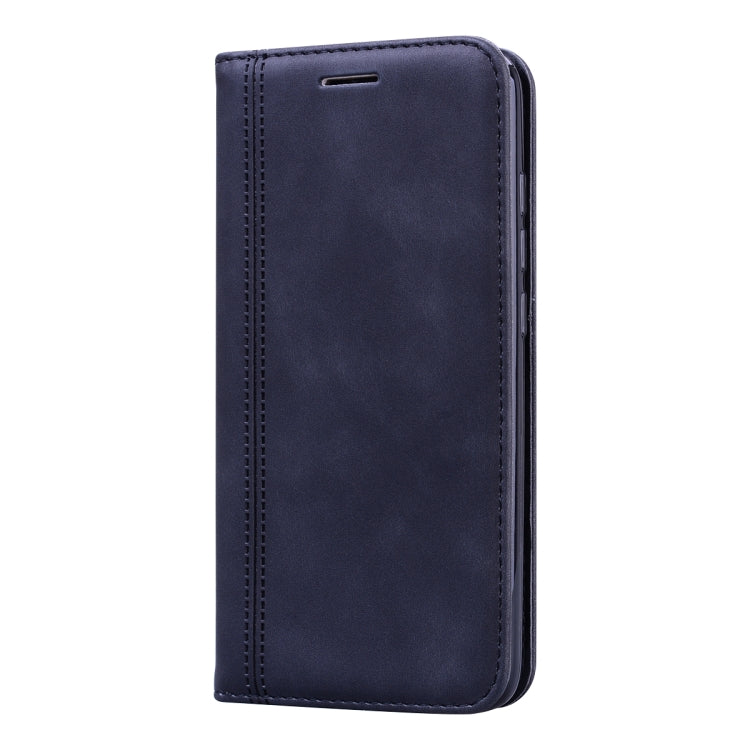 For Xiaomi Redmi 7A Frosted Business Magnetic Horizontal Flip PU Leather Case with Holder & Card Slot & Lanyard