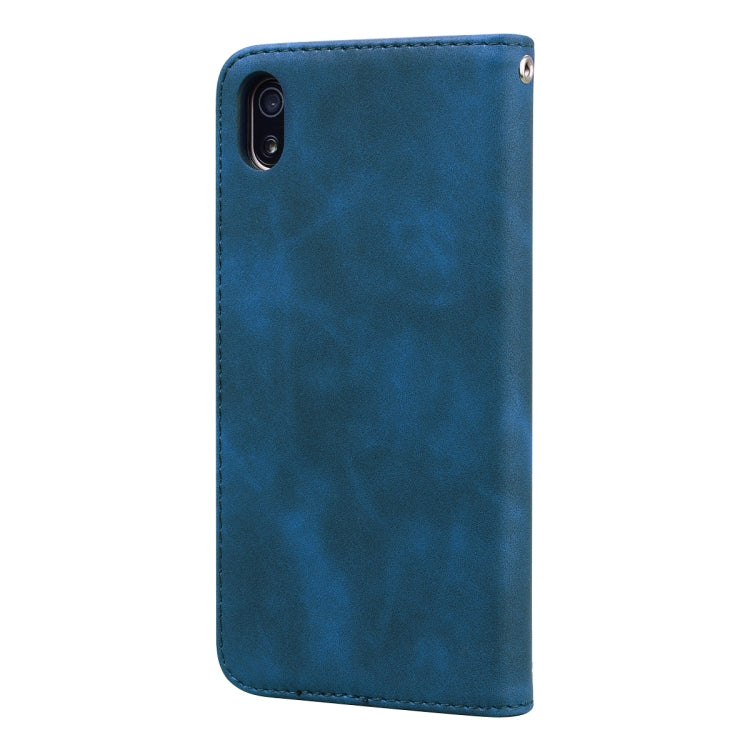 For Xiaomi Redmi 7A Frosted Business Magnetic Horizontal Flip PU Leather Case with Holder & Card Slot & Lanyard