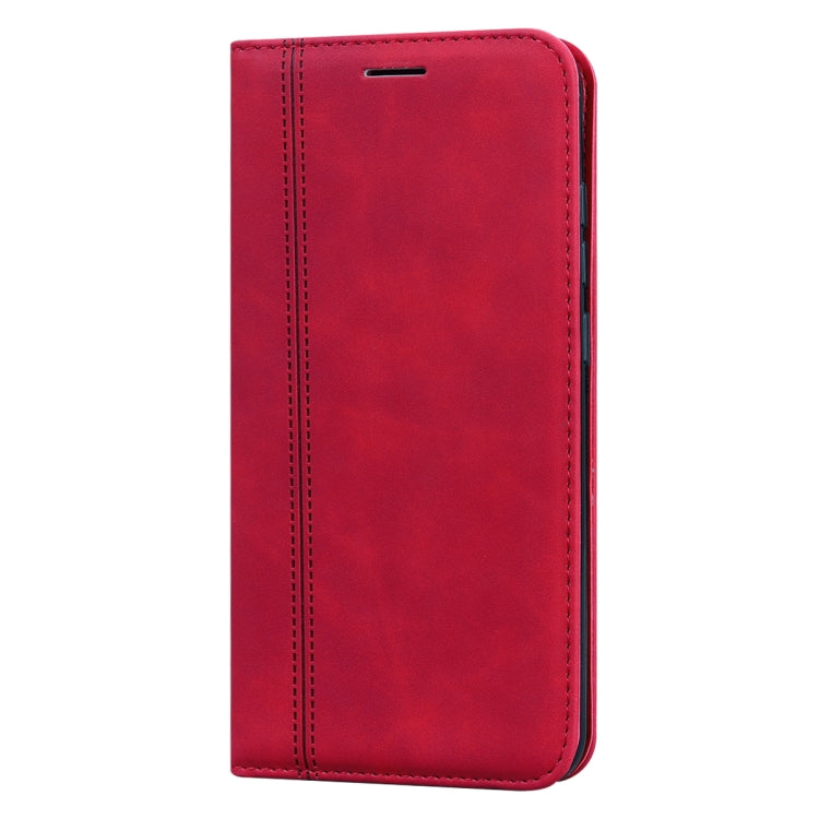 For Xiaomi Redmi 8A Frosted Business Magnetic Horizontal Flip PU Leather Case with Holder & Card Slot & Lanyard