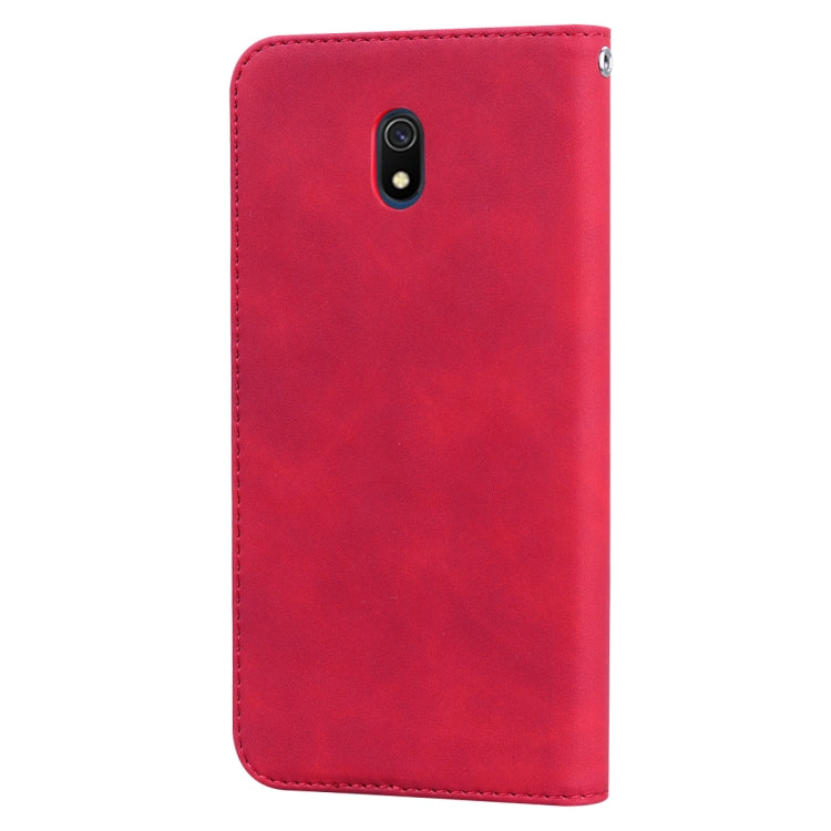 For Xiaomi Redmi 8A Frosted Business Magnetic Horizontal Flip PU Leather Case with Holder & Card Slot & Lanyard