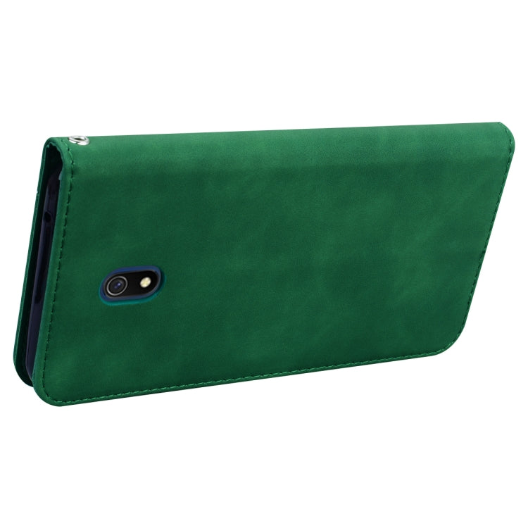 For Xiaomi Redmi 8A Frosted Business Magnetic Horizontal Flip PU Leather Case with Holder & Card Slot & Lanyard