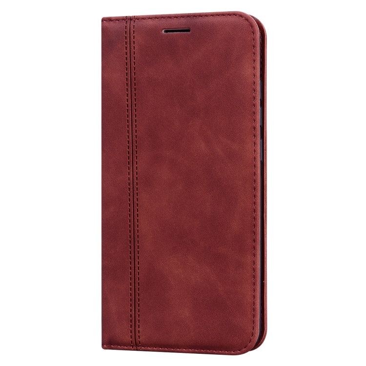 For Xiaomi Redmi 8A Frosted Business Magnetic Horizontal Flip PU Leather Case with Holder & Card Slot & Lanyard