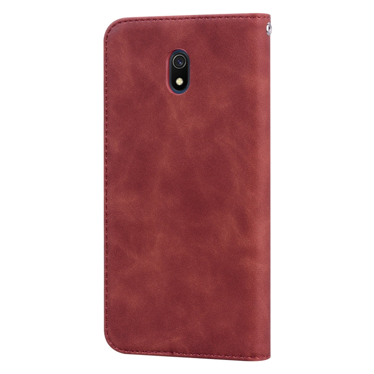 For Xiaomi Redmi 8A Frosted Business Magnetic Horizontal Flip PU Leather Case with Holder & Card Slot & Lanyard