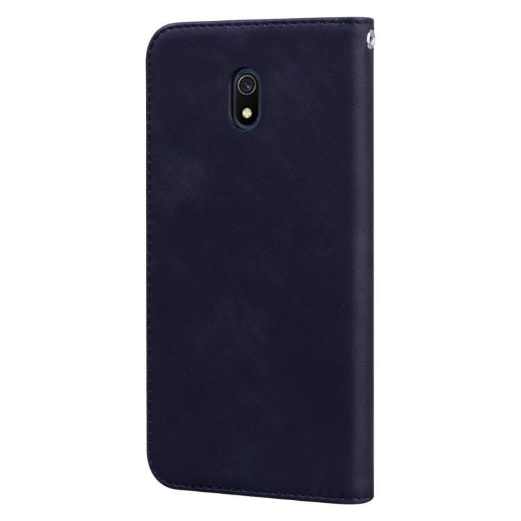 For Xiaomi Redmi 8A Frosted Business Magnetic Horizontal Flip PU Leather Case with Holder & Card Slot & Lanyard