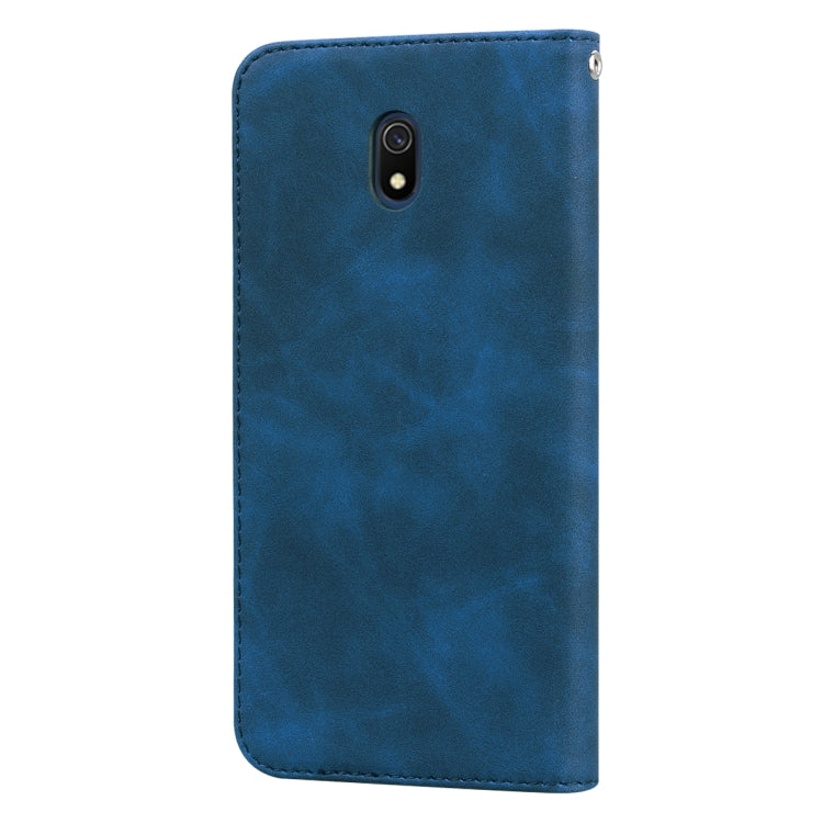 For Xiaomi Redmi 8A Frosted Business Magnetic Horizontal Flip PU Leather Case with Holder & Card Slot & Lanyard