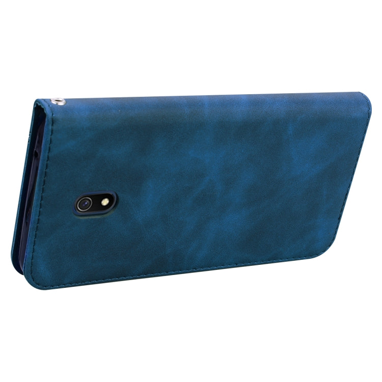 For Xiaomi Redmi 8A Frosted Business Magnetic Horizontal Flip PU Leather Case with Holder & Card Slot & Lanyard