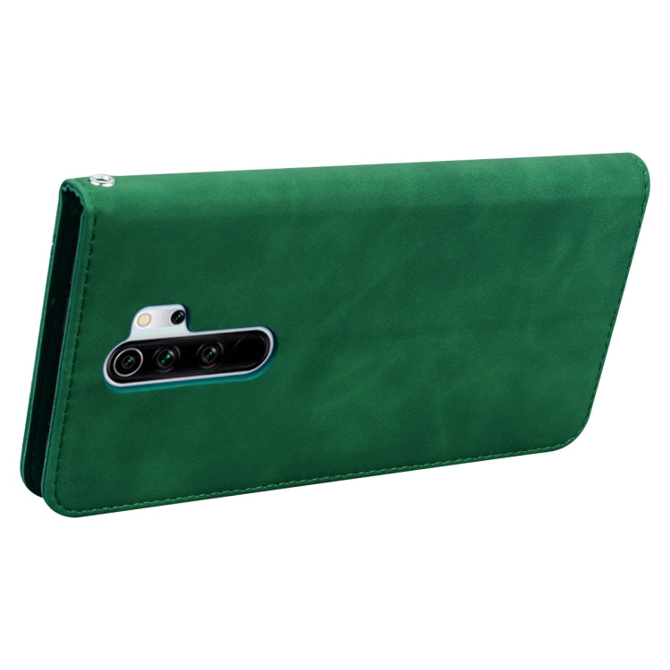 For Xiaomi Redmi Note 8 Pro Frosted Business Magnetic Horizontal Flip PU Leather Case with Holder & Card Slot & Lanyard