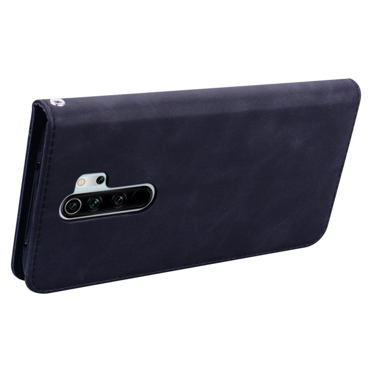 For Xiaomi Redmi Note 8 Pro Frosted Business Magnetic Horizontal Flip PU Leather Case with Holder & Card Slot & Lanyard