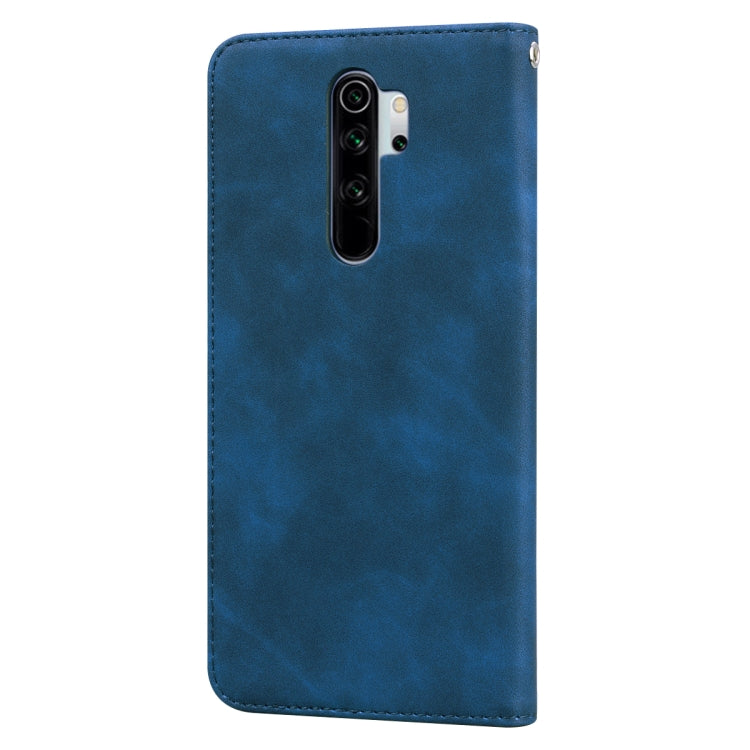 For Xiaomi Redmi Note 8 Pro Frosted Business Magnetic Horizontal Flip PU Leather Case with Holder & Card Slot & Lanyard