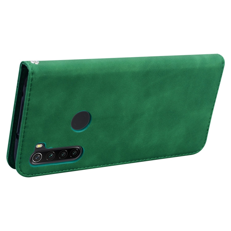 For Xiaomi Redmi Note 8 Frosted Business Magnetic Horizontal Flip PU Leather Case with Holder & Card Slot & Lanyard