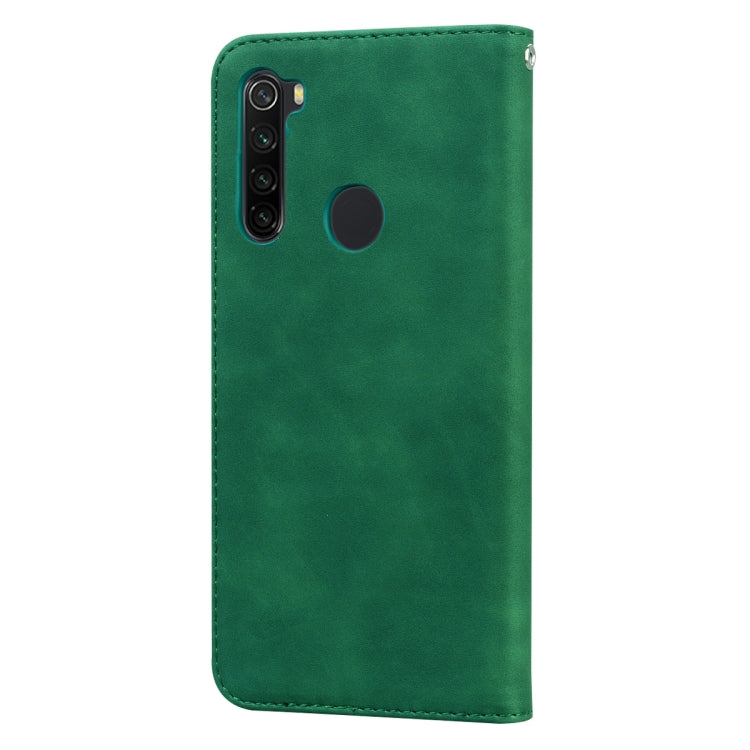 For Xiaomi Redmi Note 8T Frosted Business Magnetic Horizontal Flip PU Leather Case with Holder & Card Slot & Lanyard