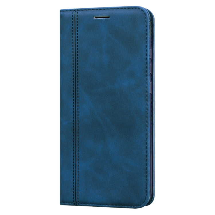 For Xiaomi Redmi Note 8T Frosted Business Magnetic Horizontal Flip PU Leather Case with Holder & Card Slot & Lanyard