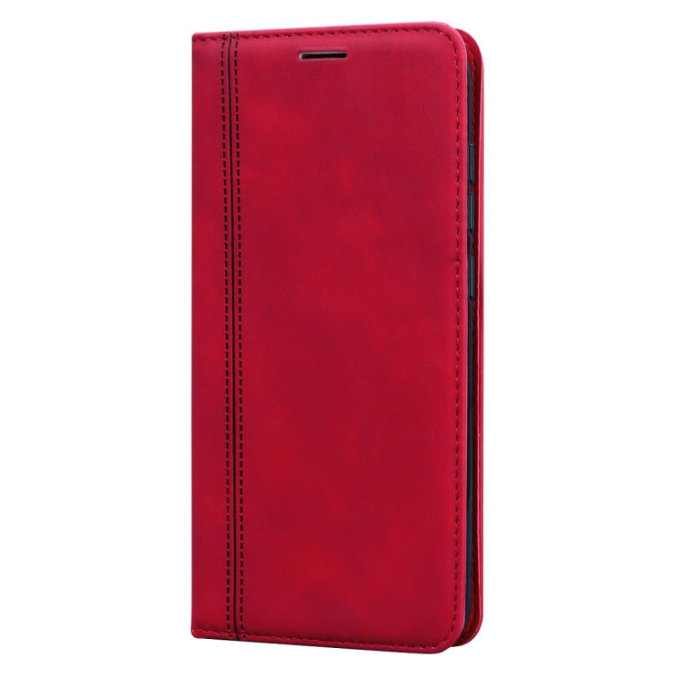 For Xiaomi Redmi Note 9 / Redmi 10X 4G Frosted Business Magnetic Horizontal Flip PU Leather Case with Holder & Card Slot & Lanyard