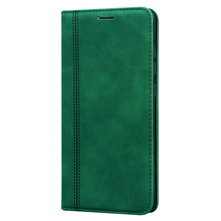 For Xiaomi Redmi Note 9 / Redmi 10X 4G Frosted Business Magnetic Horizontal Flip PU Leather Case with Holder & Card Slot & Lanyard