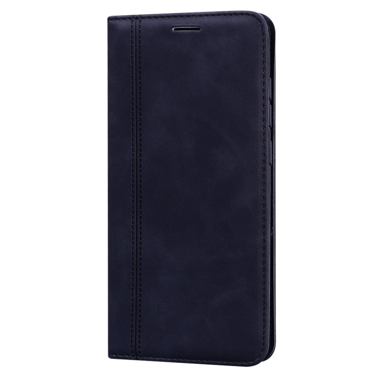 For Xiaomi Redmi Note 9 / Redmi 10X 4G Frosted Business Magnetic Horizontal Flip PU Leather Case with Holder & Card Slot & Lanyard