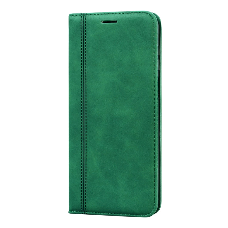 For Xiaomi Redmi Note 9S Frosted Business Magnetic Horizontal Flip PU Leather Case with Holder & Card Slot & Lanyard