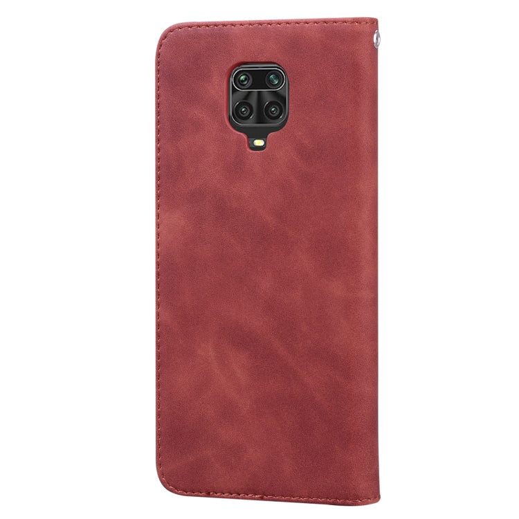 For Xiaomi Redmi Note 9S Frosted Business Magnetic Horizontal Flip PU Leather Case with Holder & Card Slot & Lanyard