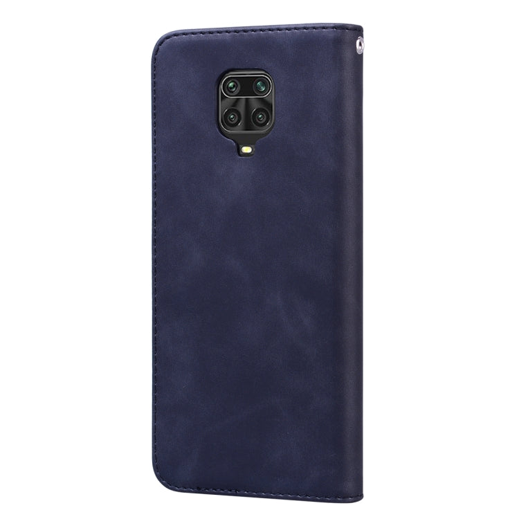 For Xiaomi Redmi Note 9S Frosted Business Magnetic Horizontal Flip PU Leather Case with Holder & Card Slot & Lanyard