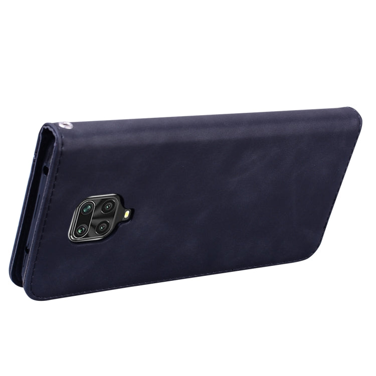 For Xiaomi Redmi Note 9S Frosted Business Magnetic Horizontal Flip PU Leather Case with Holder & Card Slot & Lanyard