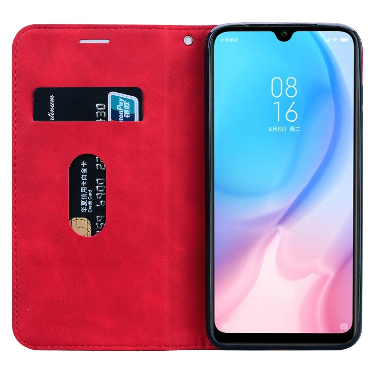 For Xiaomi Mi CC9 / A3 Lite / Mi 9 Lite Frosted Business Magnetic Horizontal Flip PU Leather Case with Holder & Card Slot & Lanyard