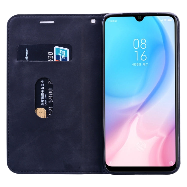 For Xiaomi Mi CC9 / A3 Lite / Mi 9 Lite Frosted Business Magnetic Horizontal Flip PU Leather Case with Holder & Card Slot & Lanyard
