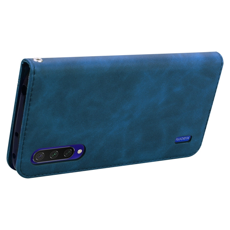 For Xiaomi Mi CC9 / A3 Lite / Mi 9 Lite Frosted Business Magnetic Horizontal Flip PU Leather Case with Holder & Card Slot & Lanyard