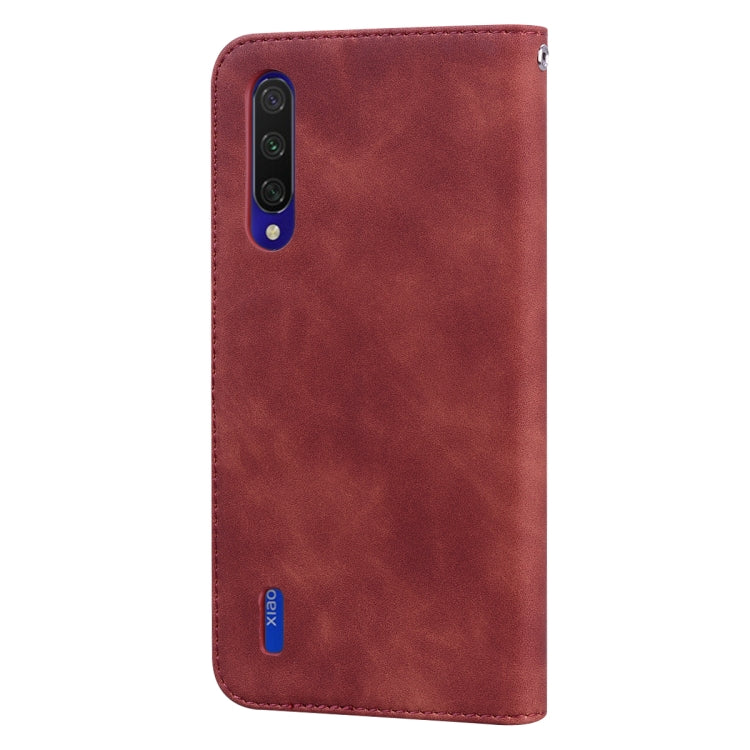 For Xiaomi Mi CC9e Frosted Business Magnetic Horizontal Flip PU Leather Case with Holder & Card Slot & Lanyard