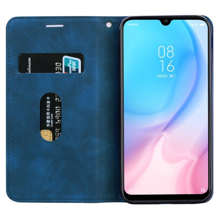 For Xiaomi Mi CC9e Frosted Business Magnetic Horizontal Flip PU Leather Case with Holder & Card Slot & Lanyard