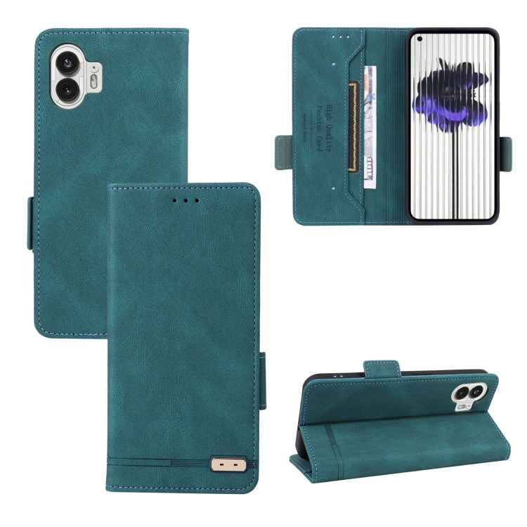 For Nothing Phone 2 Magnetic Clasp Leather Phone Case