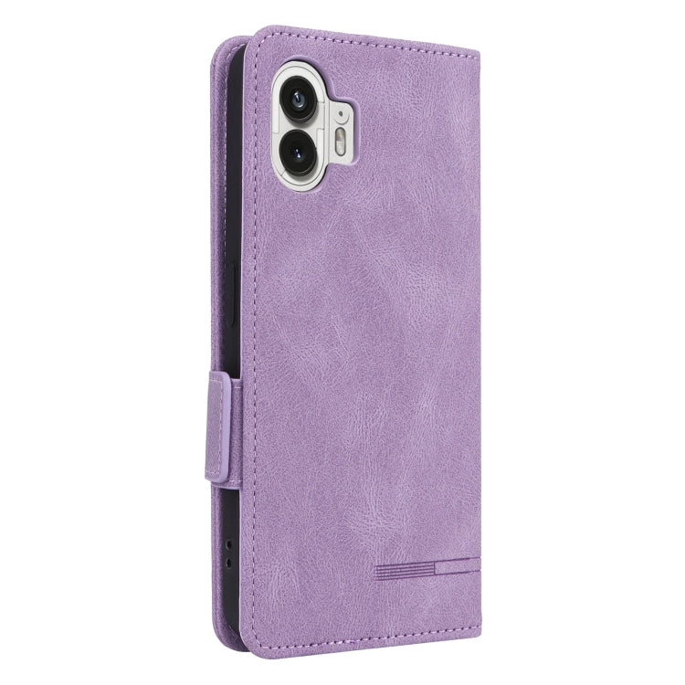 For Nothing Phone 2 Magnetic Clasp Leather Phone Case