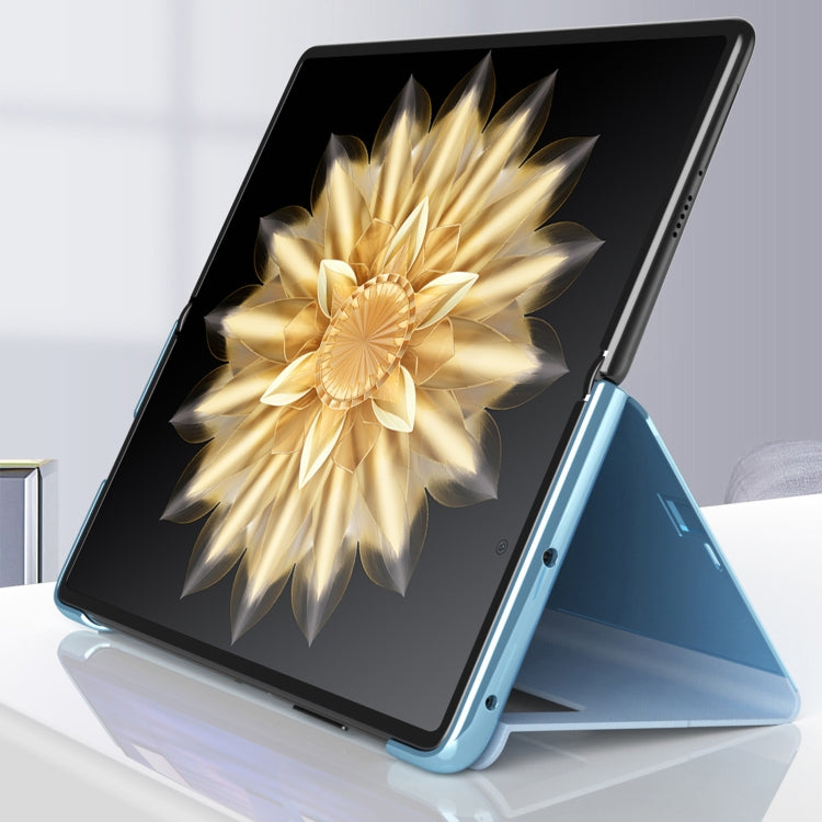 For Honor Magic V2 Electroplated Mirror Protective Phone Case with Holder