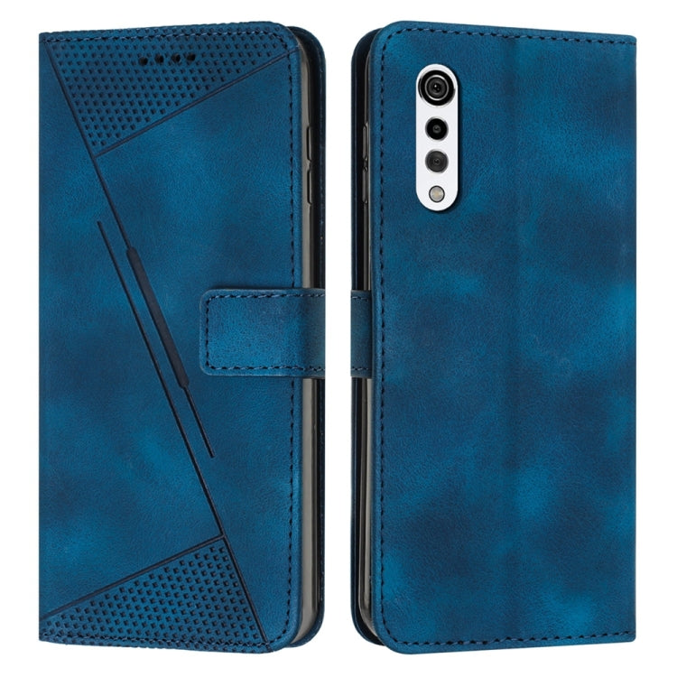 For LG Velvet / G9 Dream Triangle Leather Phone Case with Lanyard