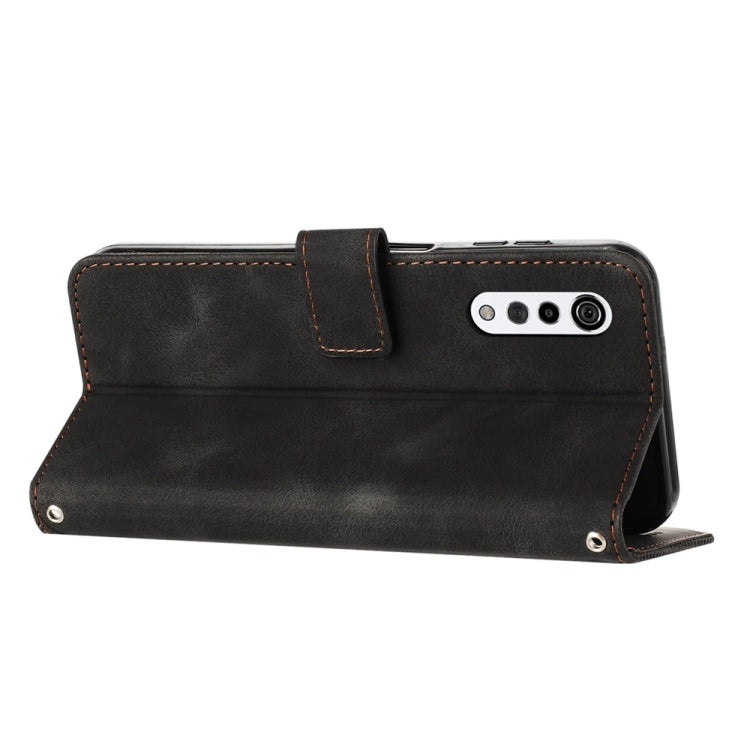 For LG Velvet / G9 Dream Triangle Leather Phone Case with Lanyard