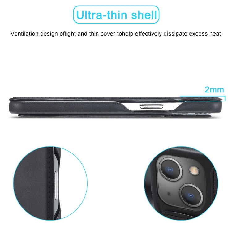 LC.IMEEKE Hon Ancient Series Flip Leather Phone Case For iPhone 15