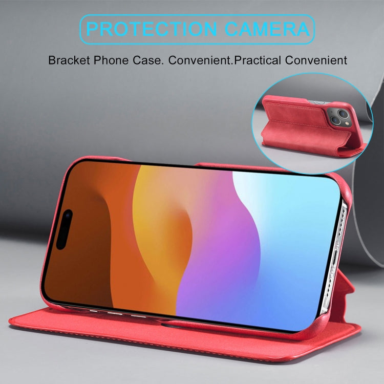 LC.IMEEKE Hon Ancient Series Flip Leather Phone Case For iPhone 15