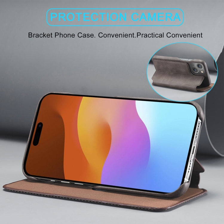 LC.IMEEKE Hon Ancient Series Flip Leather Phone Case For iPhone 15