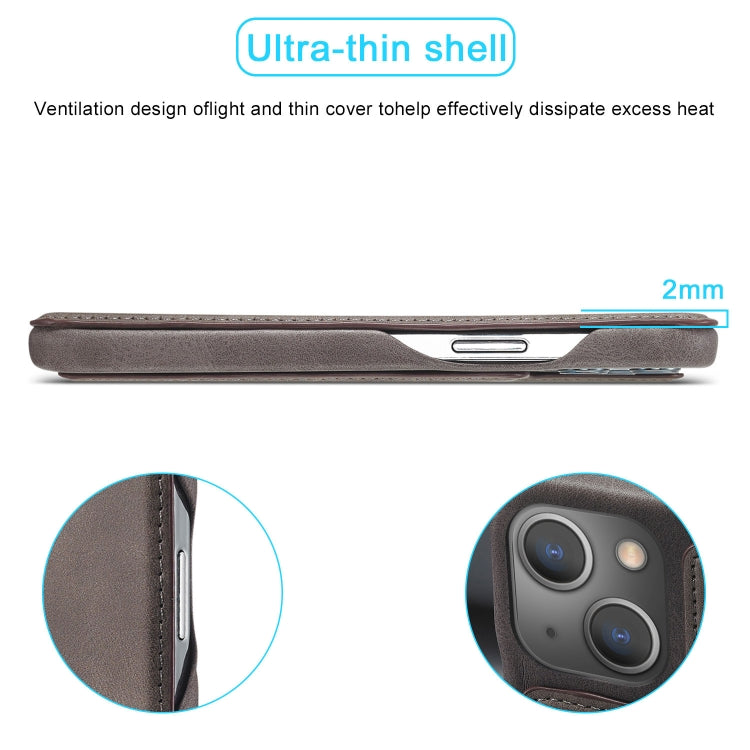 LC.IMEEKE Hon Ancient Series Flip Leather Phone Case For iPhone 15