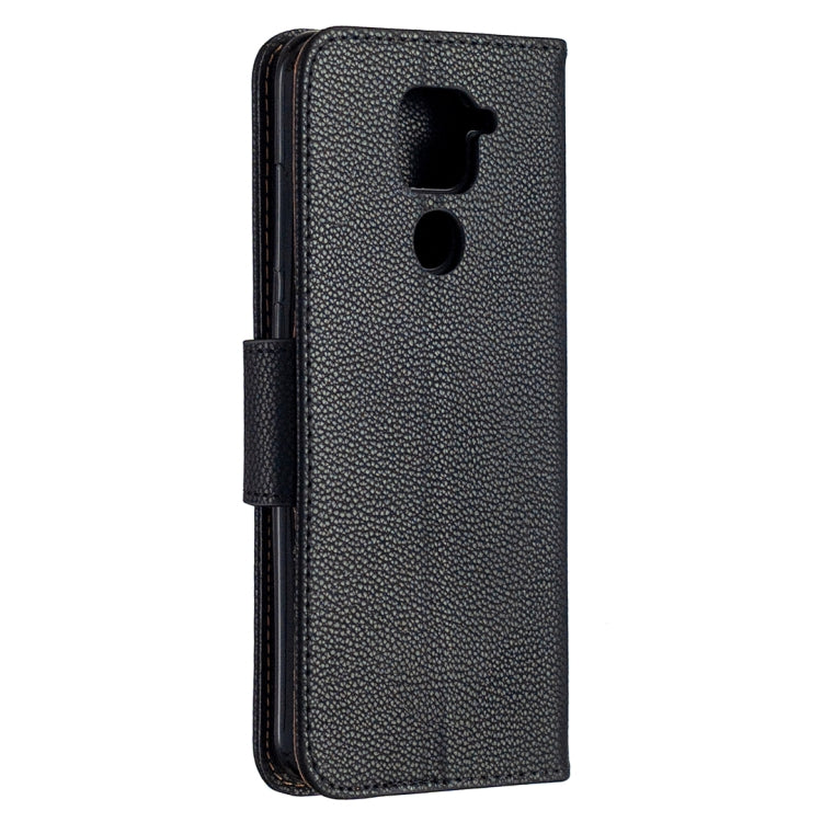 For Xiaomi Redmi Note 9 Litchi Texture Pure Color Horizontal Flip Leather Case with Holder & Card Slots & Wallet & Lanyard