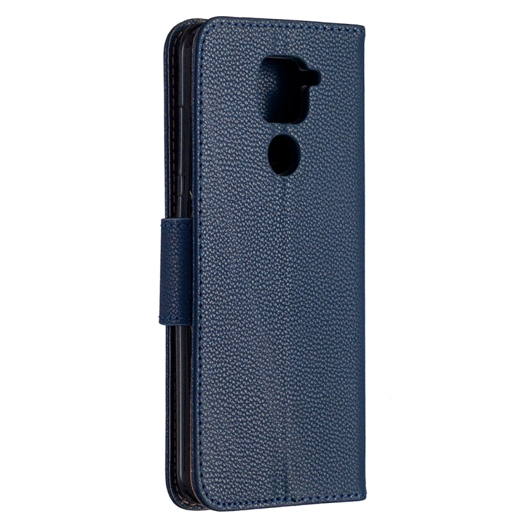 For Xiaomi Redmi Note 9 Litchi Texture Pure Color Horizontal Flip Leather Case with Holder & Card Slots & Wallet & Lanyard