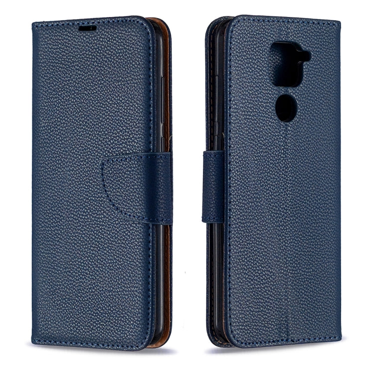 For Xiaomi Redmi Note 9 Litchi Texture Pure Color Horizontal Flip Leather Case with Holder & Card Slots & Wallet & Lanyard