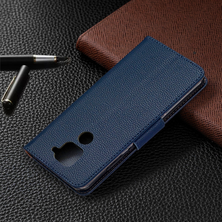 For Xiaomi Redmi Note 9 Litchi Texture Pure Color Horizontal Flip Leather Case with Holder & Card Slots & Wallet & Lanyard
