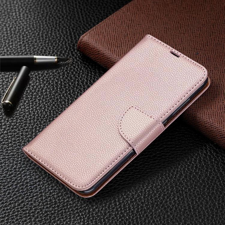 For Xiaomi Redmi Note 9 Litchi Texture Pure Color Horizontal Flip Leather Case with Holder & Card Slots & Wallet & Lanyard