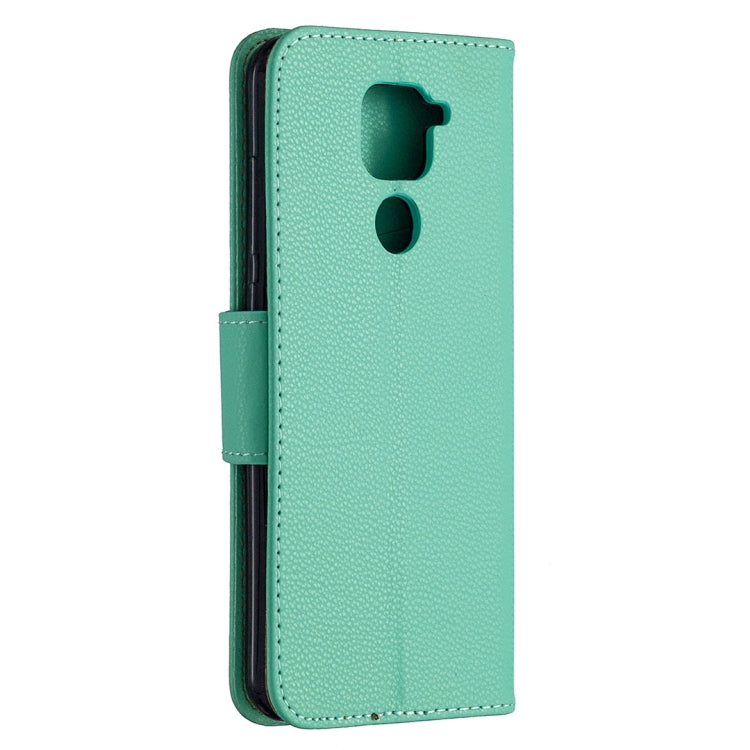 For Xiaomi Redmi Note 9 Litchi Texture Pure Color Horizontal Flip Leather Case with Holder & Card Slots & Wallet & Lanyard
