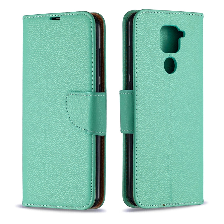 For Xiaomi Redmi Note 9 Litchi Texture Pure Color Horizontal Flip Leather Case with Holder & Card Slots & Wallet & Lanyard