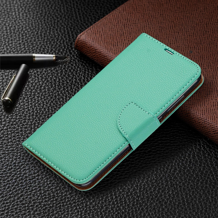 For Xiaomi Redmi Note 9 Litchi Texture Pure Color Horizontal Flip Leather Case with Holder & Card Slots & Wallet & Lanyard