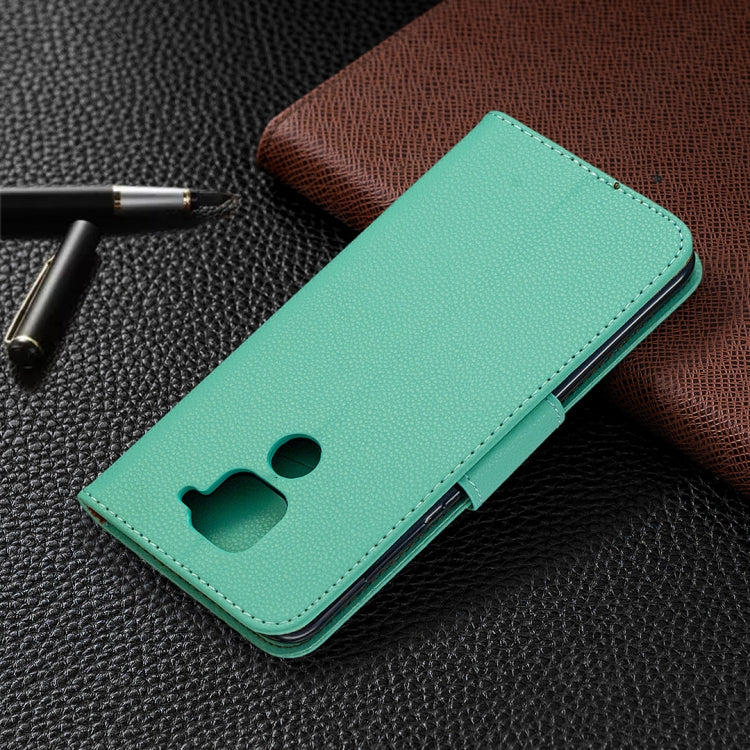 For Xiaomi Redmi Note 9 Litchi Texture Pure Color Horizontal Flip Leather Case with Holder & Card Slots & Wallet & Lanyard