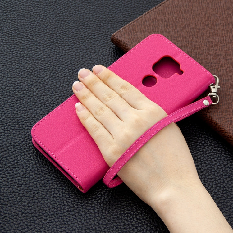 For Xiaomi Redmi Note 9 Litchi Texture Pure Color Horizontal Flip Leather Case with Holder & Card Slots & Wallet & Lanyard