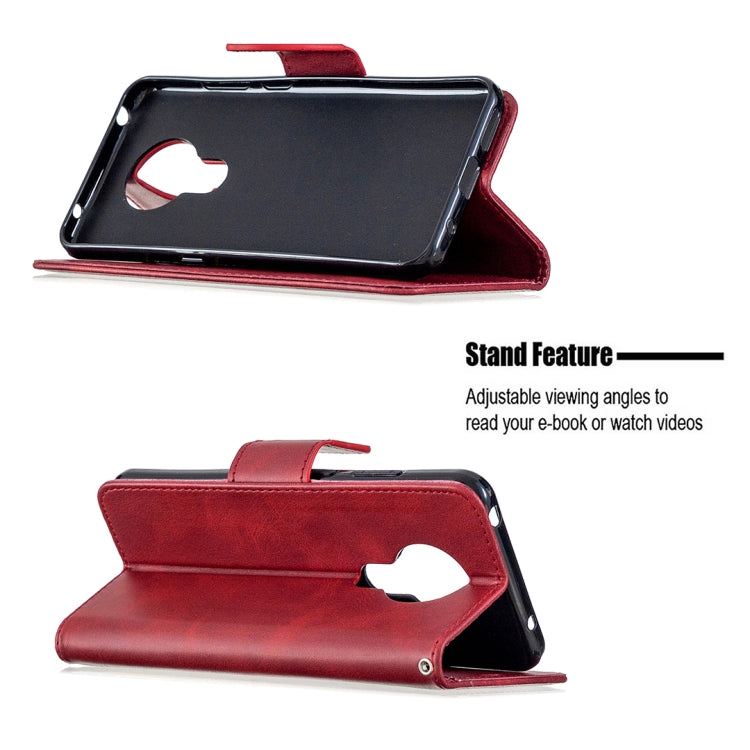 For Nokia 5.3 Retro Lambskin Texture Pure Color Horizontal Flip PU Leather Case with Holder & Card Slots & Wallet & Lanyard