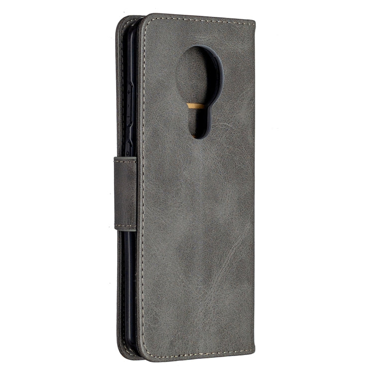 For Nokia 5.3 Retro Lambskin Texture Pure Color Horizontal Flip PU Leather Case with Holder & Card Slots & Wallet & Lanyard